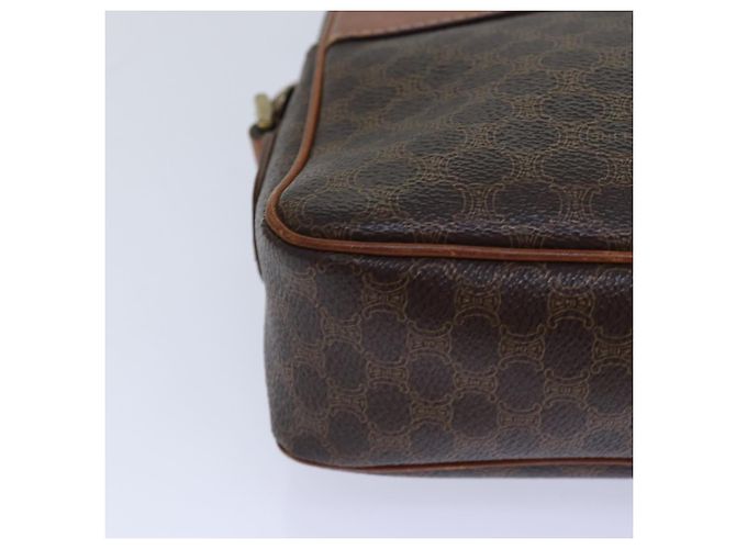 Céline Borsa a spalla in tela Macadam CELINE in pelle PVC marrone oro Auth 85387 D'oro - vista 10