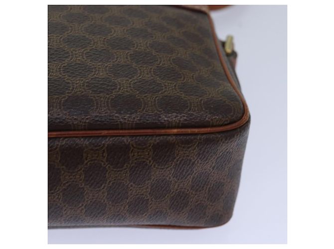 Céline Borsa a spalla in tela Macadam CELINE in pelle PVC marrone oro Auth 85387 D'oro - vista 11