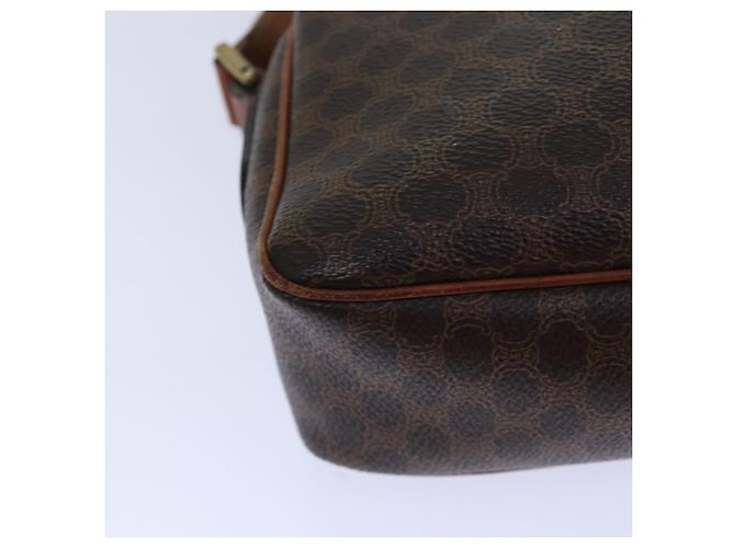 Céline Borsa a spalla in tela Macadam CELINE in pelle PVC marrone oro Auth 85387 D'oro - vista 12