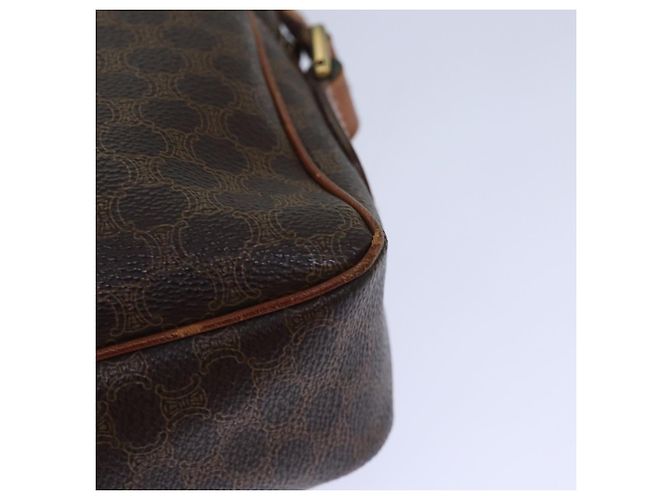 Céline Borsa a spalla in tela Macadam CELINE in pelle PVC marrone oro Auth 85387 D'oro - vista 13