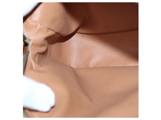 Céline Borsa a spalla in tela Macadam CELINE in pelle PVC marrone oro Auth 85387 D'oro - vista 18