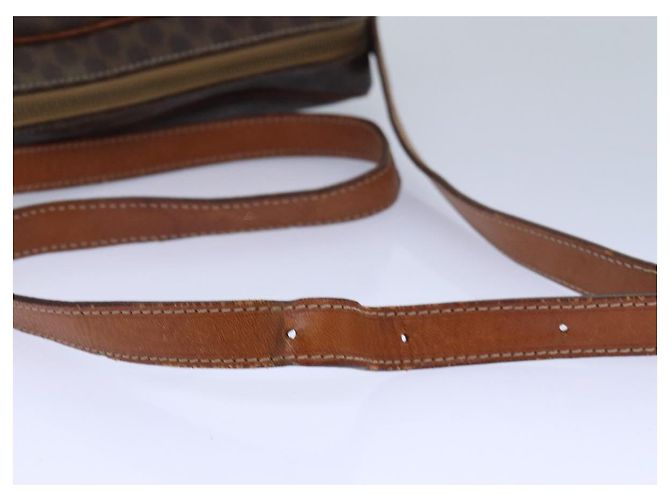 Céline Borsa a spalla in tela Macadam CELINE in pelle PVC marrone oro Auth 85387 D'oro - vista 7