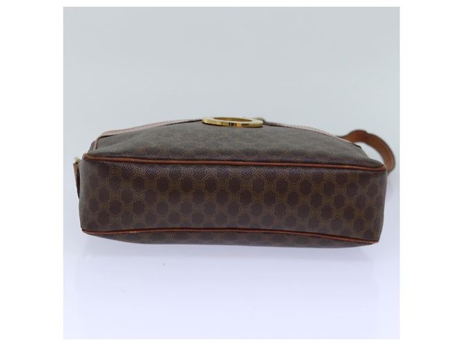 Céline Borsa a spalla in tela Macadam CELINE in pelle PVC marrone oro Auth 85387 D'oro - vista 9