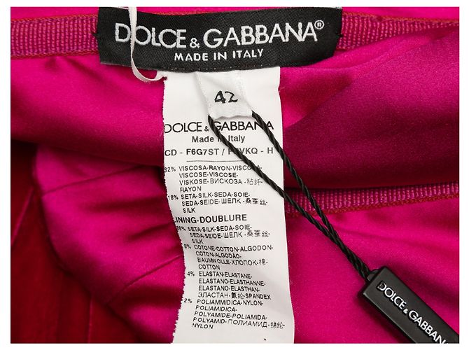 DOLCE & GABBANA Kleid T.IT 42 Samt - Ansicht 4