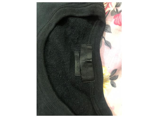 Felpa Alexander McQueen con Design Teschio Nera in Cotone Nero - vista 10