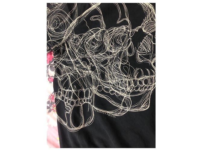 Felpa Alexander McQueen con Design Teschio Nera in Cotone Nero - vista 11