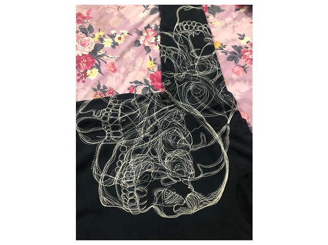 Felpa Alexander McQueen con Design Teschio Nera in Cotone Nero - vista 12