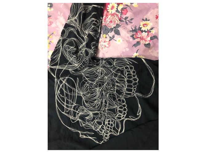 Felpa Alexander McQueen con Design Teschio Nera in Cotone Nero - vista 8