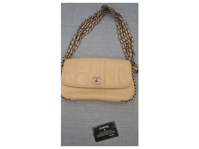 Chanel Chocolate bag Chain Around Beige - view 8