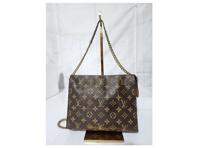 Neceser Monogram LOUIS VUITTON Marrón/Beige Castaño - vista 10