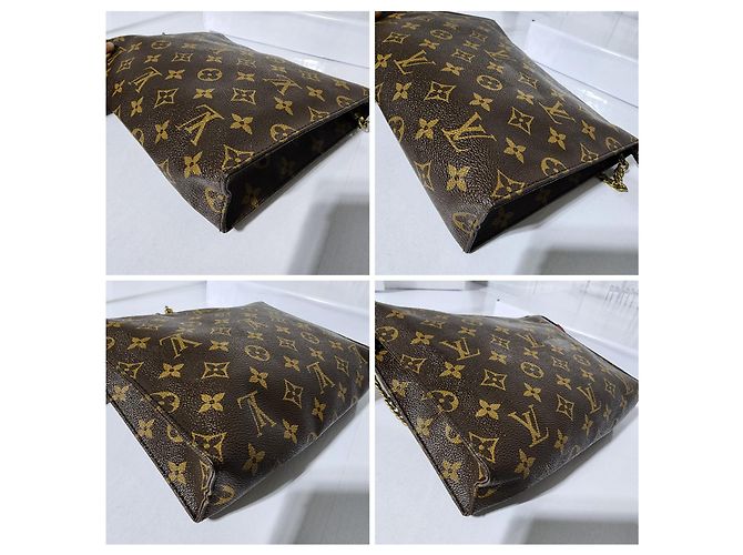 Neceser Monogram LOUIS VUITTON Marrón/Beige Castaño - vista 4