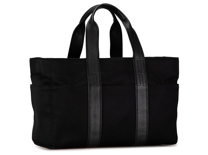 Hermès Schwarze Toile Acapulco MM Tasche - Ansicht 2