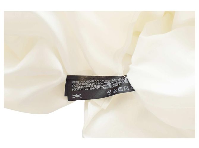 Autre Marque Kiohne Sommerkleid aus weißer Baumwolle asymmetrisch Halterneck S - Ansicht 4