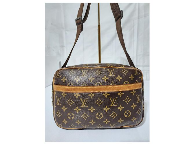 Borsa a Spalla Reporter Louis Vuitton Marrone/Beige - vista 14