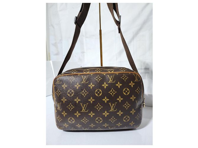 Borsa a Spalla Reporter Louis Vuitton Marrone/Beige - vista 15