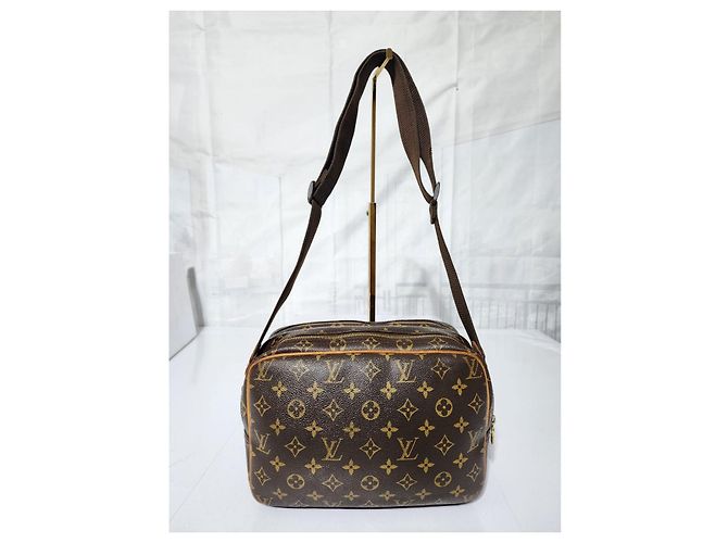 Borsa a Spalla Reporter Louis Vuitton Marrone/Beige - vista 16