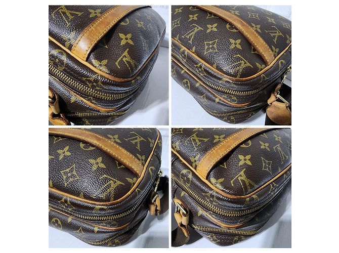 Borsa a Spalla Reporter Louis Vuitton Marrone/Beige - vista 5