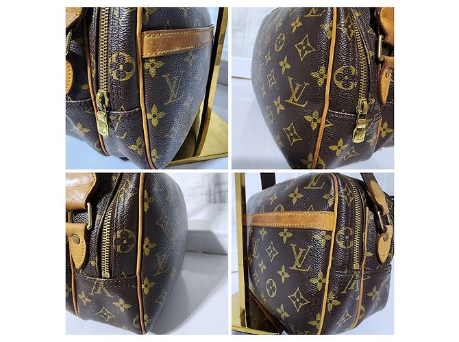 Borsa a Spalla Reporter Louis Vuitton Marrone/Beige - vista 7