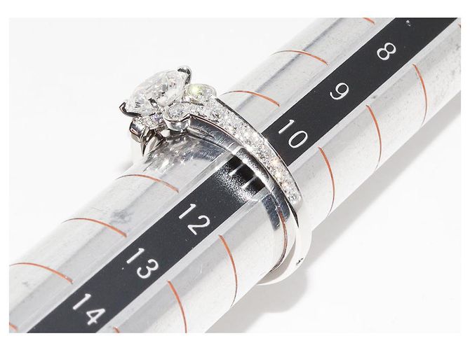 Cartier Pt950 Diamant Ballerina Solitärring - Ansicht 2