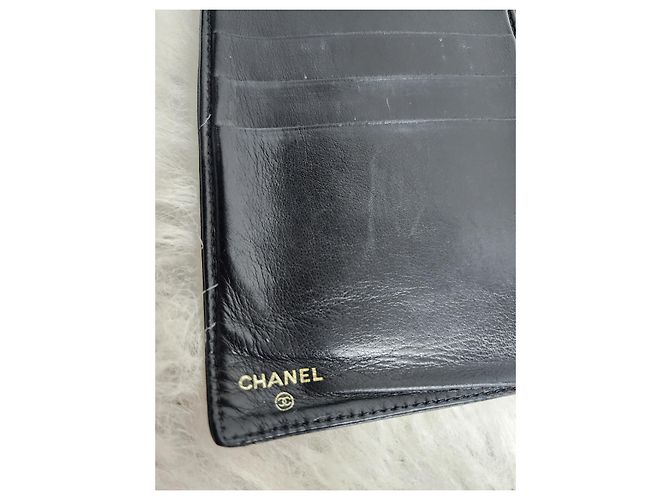 Trendy CC Chanel Caviar Leder Geldbörse Schwarz - Ansicht 11