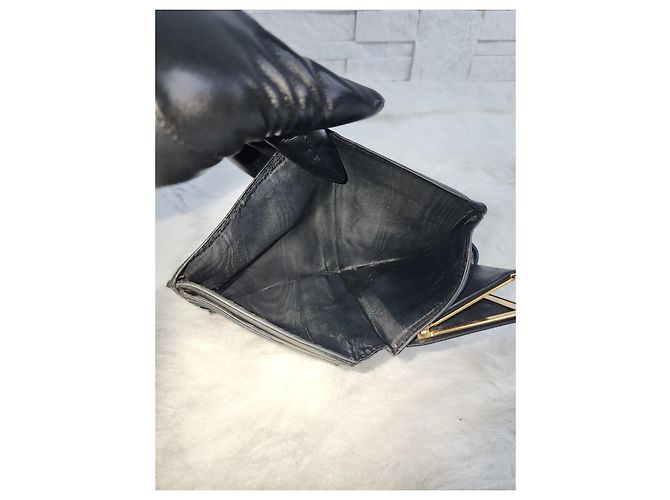 Trendy CC Chanel Caviar Leder Geldbörse Schwarz - Ansicht 19