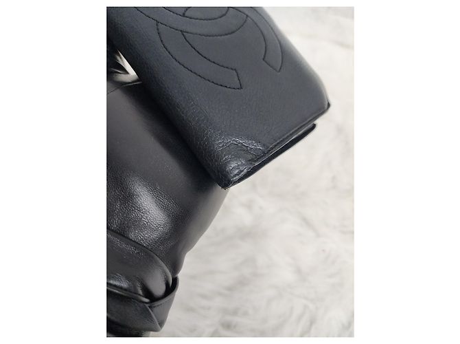 Trendy CC Chanel Caviar Leder Geldbörse Schwarz - Ansicht 5