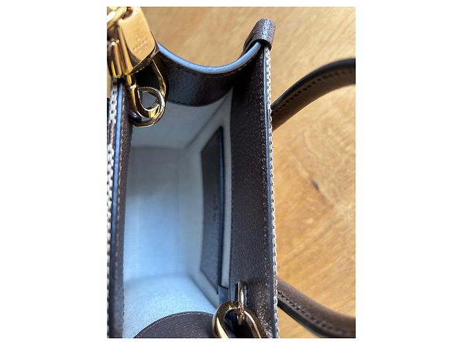Gucci Jumbo GG Mini Shopper Marrone - vista 6