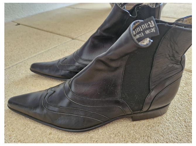 Autre Marque Black Leather Boots - view 2