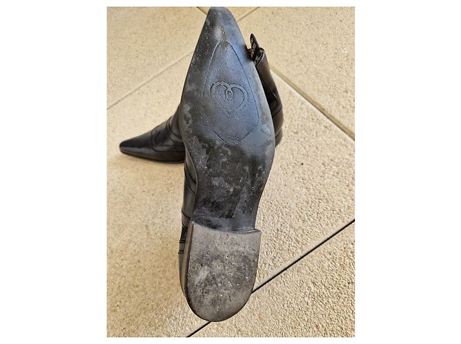Autre Marque Black Leather Boots - view 3