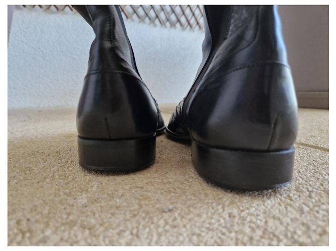 Autre Marque Black Leather Boots - view 4
