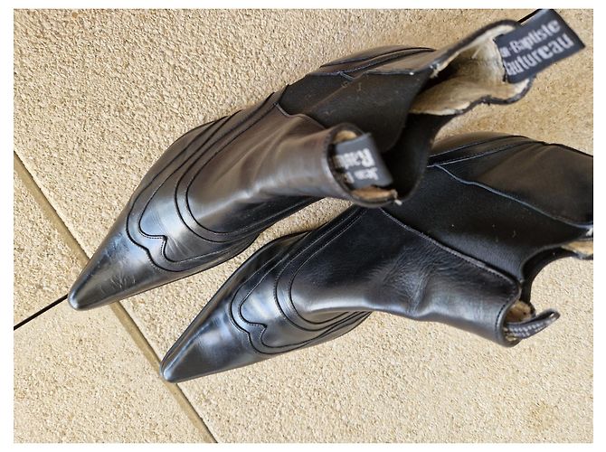 Autre Marque Black Leather Boots - view 5