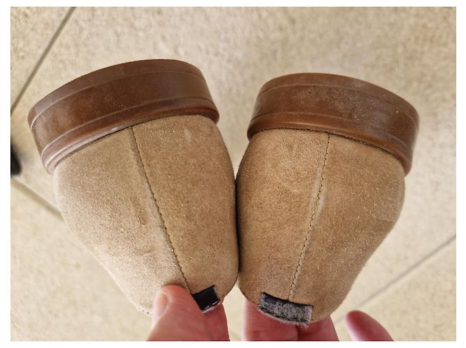 Mocassins Kenzo em pele de cervo bege - vista 4
