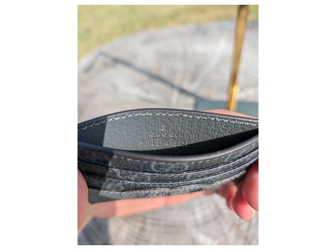 Gucci Cut-Out Card Holder Grey - view 5
