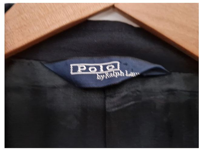 Blazer Ralph Lauren in lana blu navy - vista 3