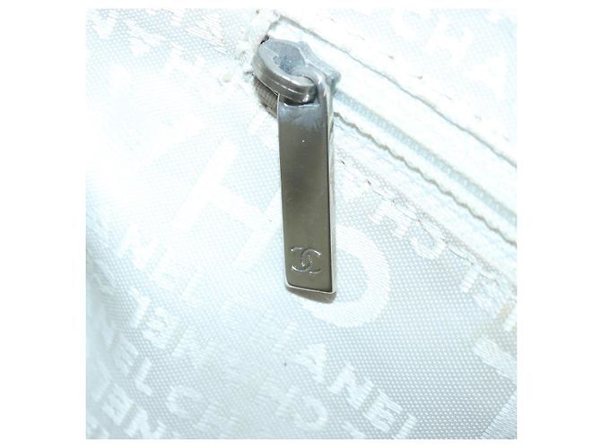 CHANEL Borsa a mano in tela di pelle beige CC Auth yb619 - vista 21