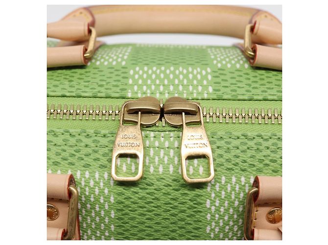 LOUIS VUITTON Damier Golf Keepall Bandouliere 35 Borsa Verde N40671 LV Auth 82933S - vista 10