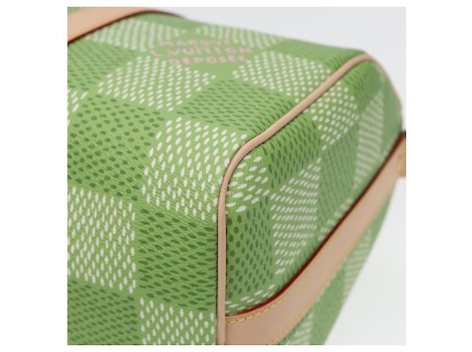 LOUIS VUITTON Damier Golf Keepall Bandouliere 35 Borsa Verde N40671 LV Auth 82933S - vista 16