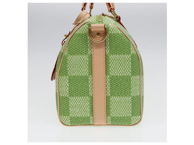 LOUIS VUITTON Damier Golf Keepall Bandouliere 35 Borsa Verde N40671 LV Auth 82933S - vista 3