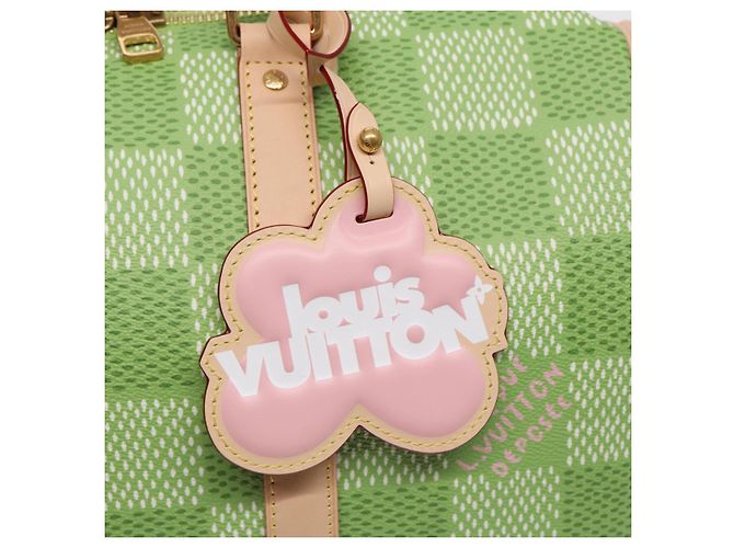 LOUIS VUITTON Damier Golf Keepall Bandouliere 35 Borsa Verde N40671 LV Auth 82933S - vista 9