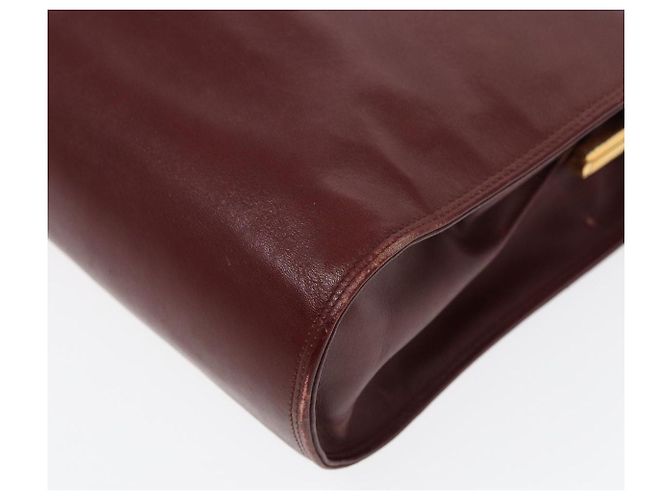 Borsa a spalla CARTIER in pelle rossa e oro Auth 85833 Rosso D'oro - vista 12