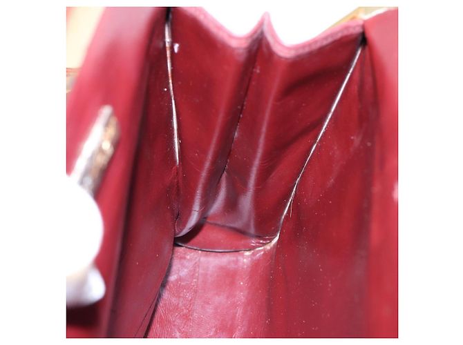 Borsa a spalla CARTIER in pelle rossa e oro Auth 85833 Rosso D'oro - vista 16