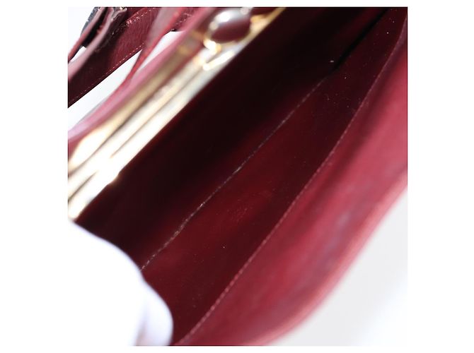 Borsa a spalla CARTIER in pelle rossa e oro Auth 85833 Rosso D'oro - vista 18