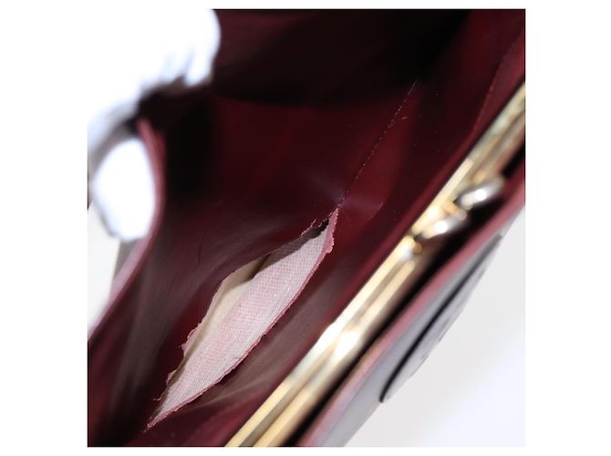 Borsa a spalla CARTIER in pelle rossa e oro Auth 85833 Rosso D'oro - vista 19
