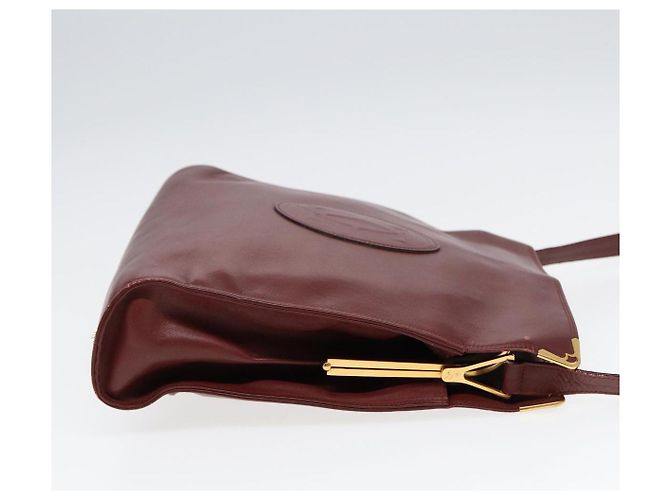 Borsa a spalla CARTIER in pelle rossa e oro Auth 85833 Rosso D'oro - vista 5