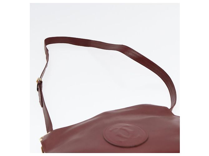 Borsa a spalla CARTIER in pelle rossa e oro Auth 85833 Rosso D'oro - vista 8