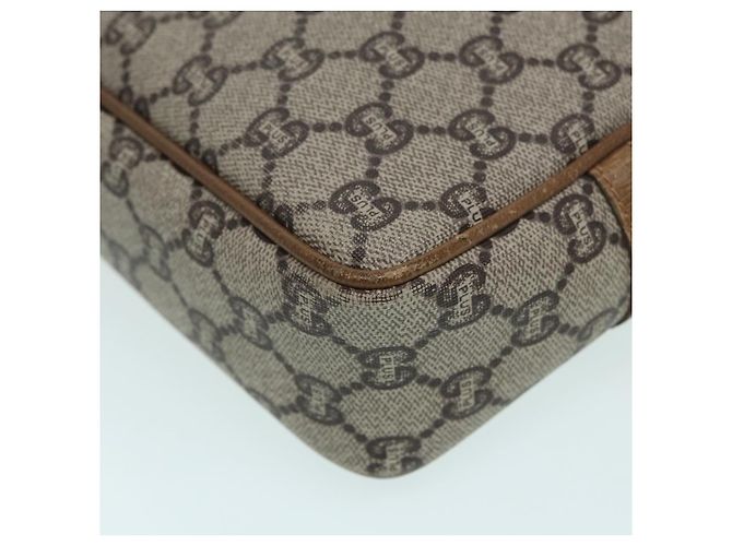 GUCCI GG Plus Supreme Clutch Bag PVC Beige Auth mr376 - vista 11