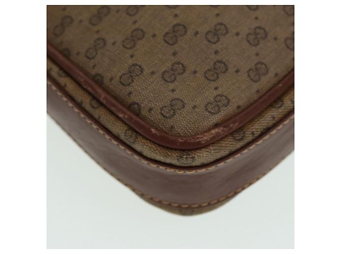 Gucci Borsa a spalla Micro GG Supreme in PVC marrone beige 004 112 0158 Auth th5194 - vista 10
