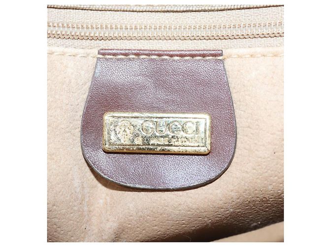 Gucci Borsa a spalla Micro GG Supreme in PVC marrone beige 004 112 0158 Auth th5194 - vista 16