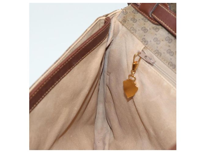Gucci Borsa a spalla Micro GG Supreme in PVC marrone beige 004 112 0158 Auth th5194 - vista 19