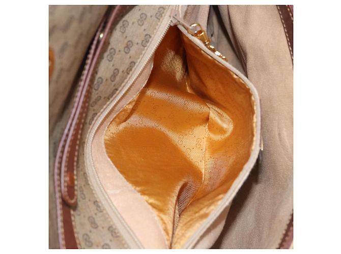 Gucci Borsa a spalla Micro GG Supreme in PVC marrone beige 004 112 0158 Auth th5194 - vista 21